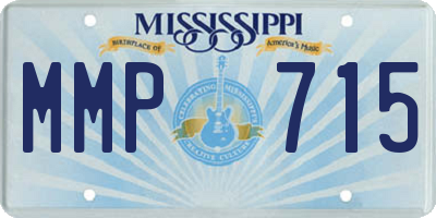 MS license plate MMP715