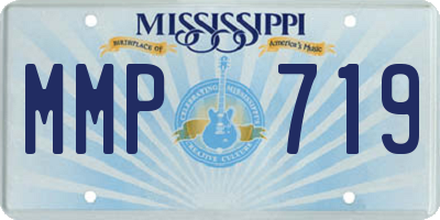 MS license plate MMP719