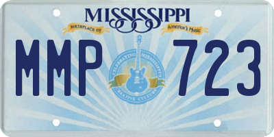 MS license plate MMP723