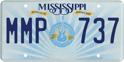 MS license plate MMP737