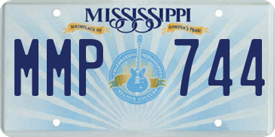 MS license plate MMP744