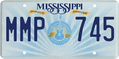 MS license plate MMP745