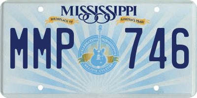 MS license plate MMP746