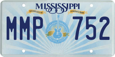 MS license plate MMP752