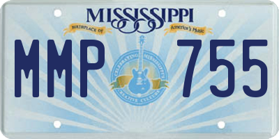 MS license plate MMP755
