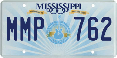 MS license plate MMP762
