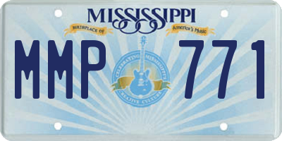 MS license plate MMP771