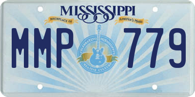 MS license plate MMP779