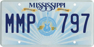 MS license plate MMP797