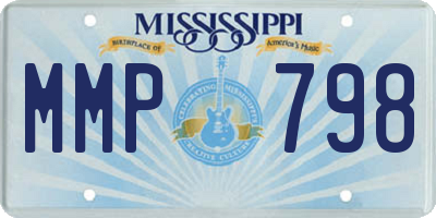MS license plate MMP798