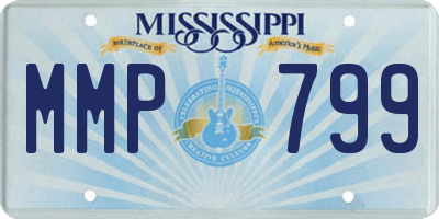 MS license plate MMP799