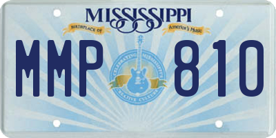 MS license plate MMP810