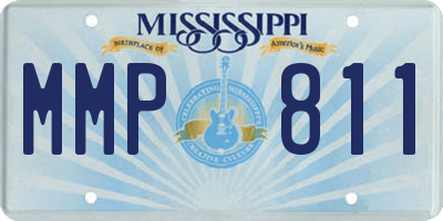 MS license plate MMP811