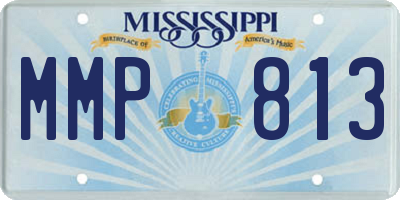 MS license plate MMP813