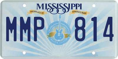 MS license plate MMP814