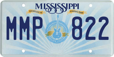 MS license plate MMP822