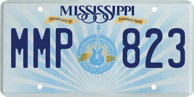 MS license plate MMP823