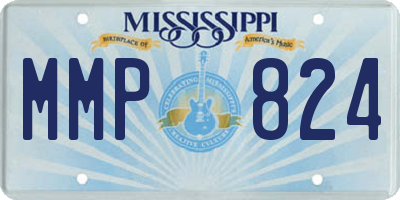 MS license plate MMP824