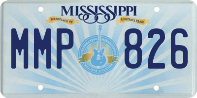 MS license plate MMP826