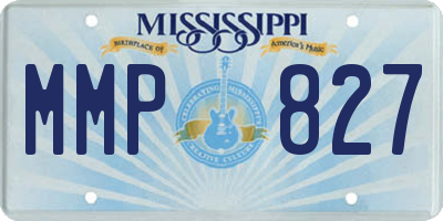 MS license plate MMP827