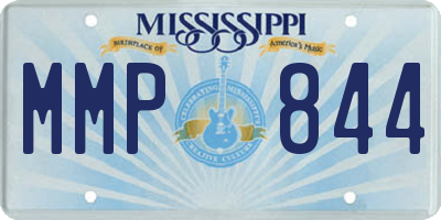 MS license plate MMP844