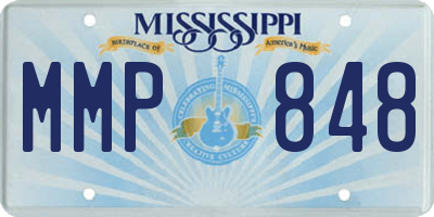 MS license plate MMP848