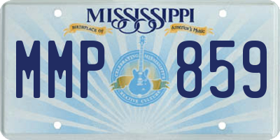 MS license plate MMP859