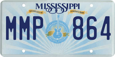 MS license plate MMP864