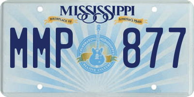 MS license plate MMP877