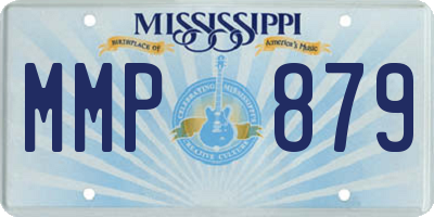 MS license plate MMP879