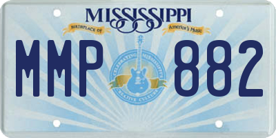 MS license plate MMP882