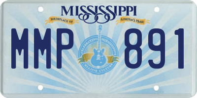 MS license plate MMP891