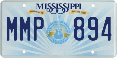 MS license plate MMP894