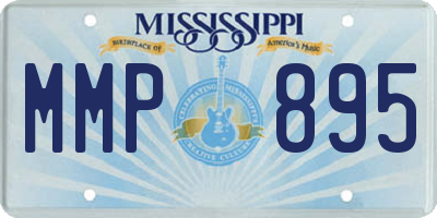 MS license plate MMP895