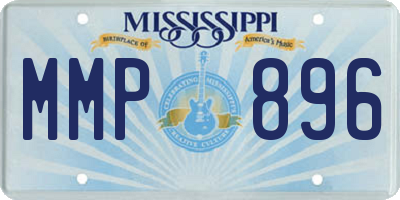 MS license plate MMP896