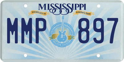 MS license plate MMP897