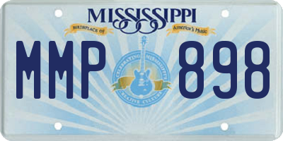 MS license plate MMP898