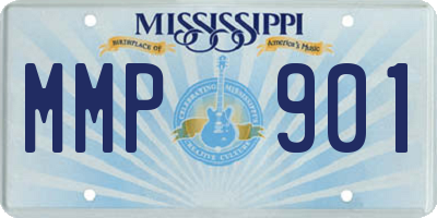 MS license plate MMP901