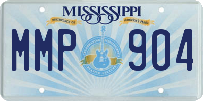 MS license plate MMP904