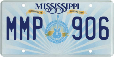 MS license plate MMP906