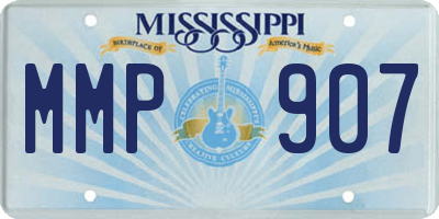 MS license plate MMP907