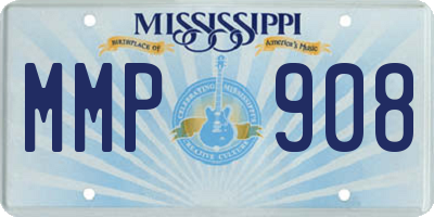 MS license plate MMP908