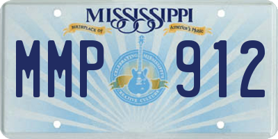 MS license plate MMP912