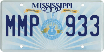 MS license plate MMP933