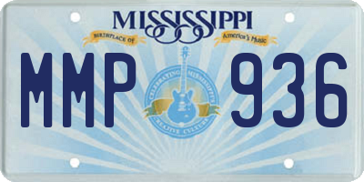 MS license plate MMP936