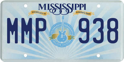 MS license plate MMP938