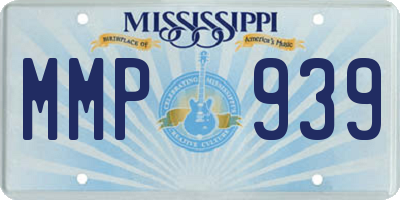 MS license plate MMP939