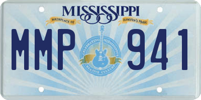 MS license plate MMP941