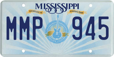 MS license plate MMP945