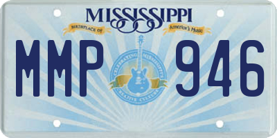 MS license plate MMP946